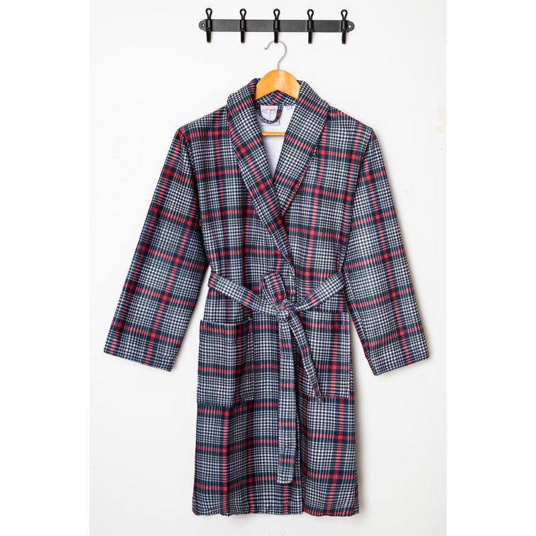 Belfry Bathroom Leong 100 Cotton Above Knee Bathrobe with Pockets